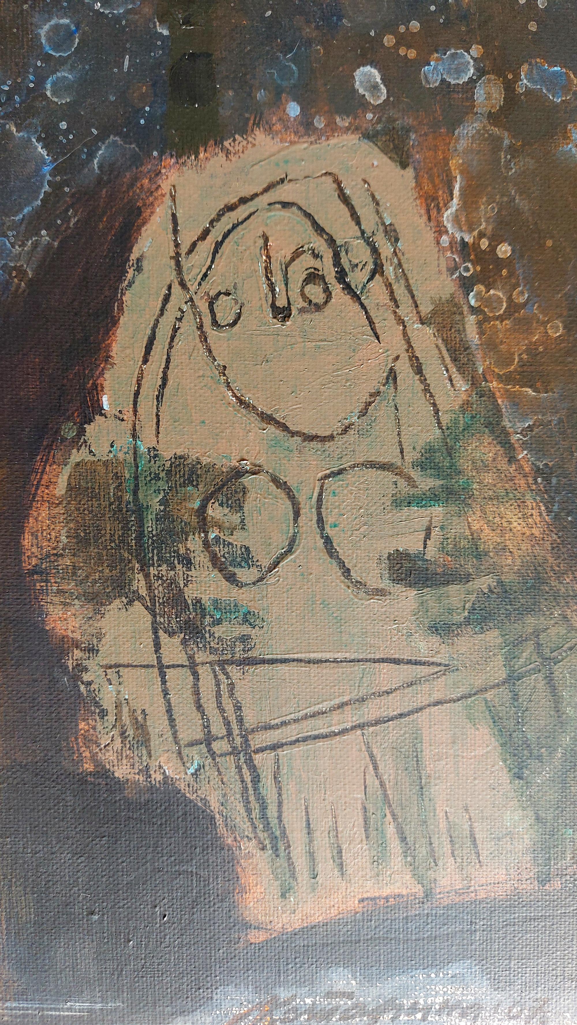  Katarina Dordevic, „Forgotten Idols II“, Gemälde in Acryl auf Leinwand (Abstrakt), Painting, von Katarina Dordevic 