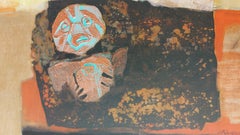 Ídolos olvidados III" de Katarina Dordevic, Pintura acrílica sobre lienzo