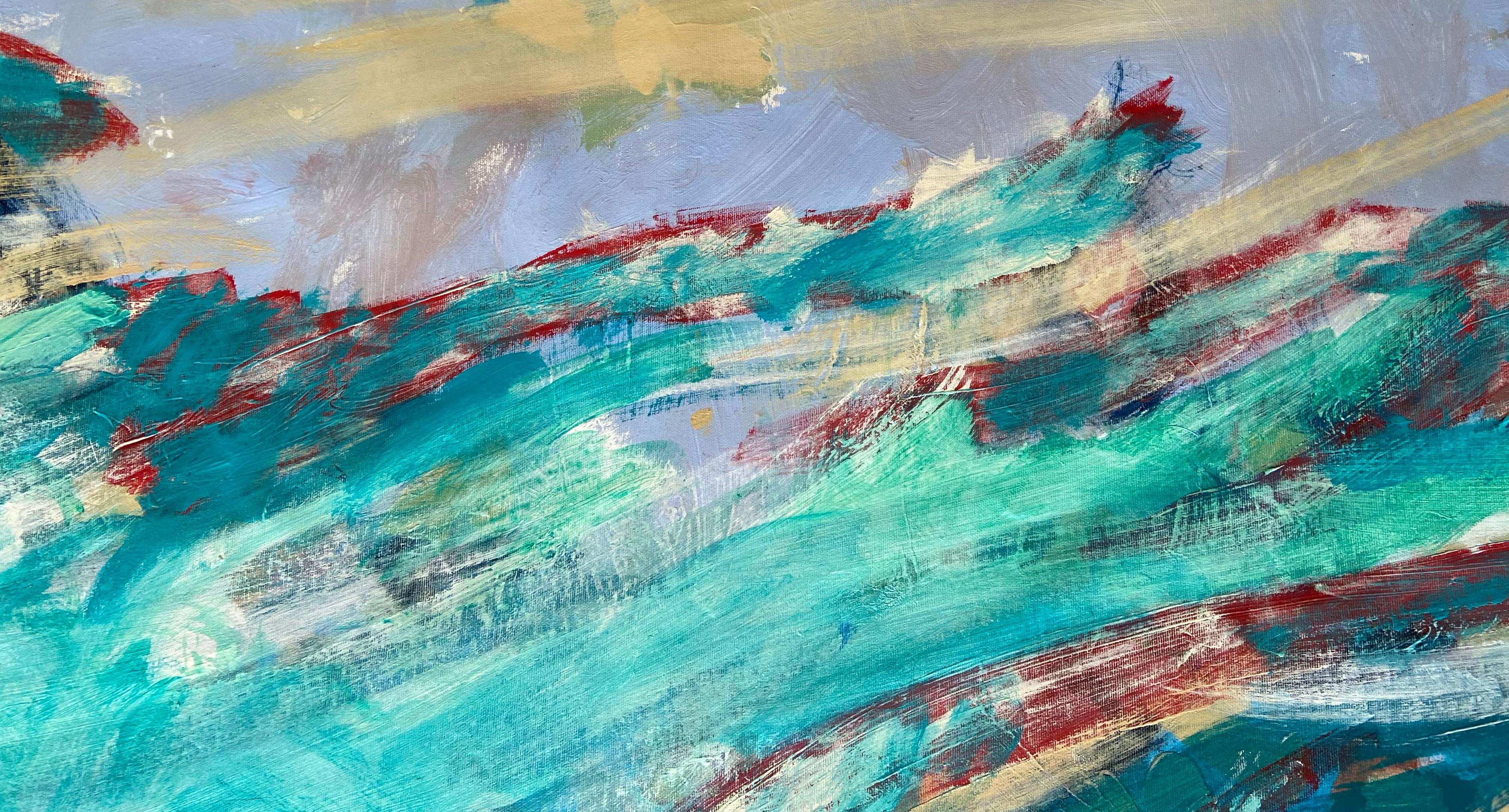 Abstrakte Landschaft (Abstrakter Expressionismus), Painting, von Katarina Joys