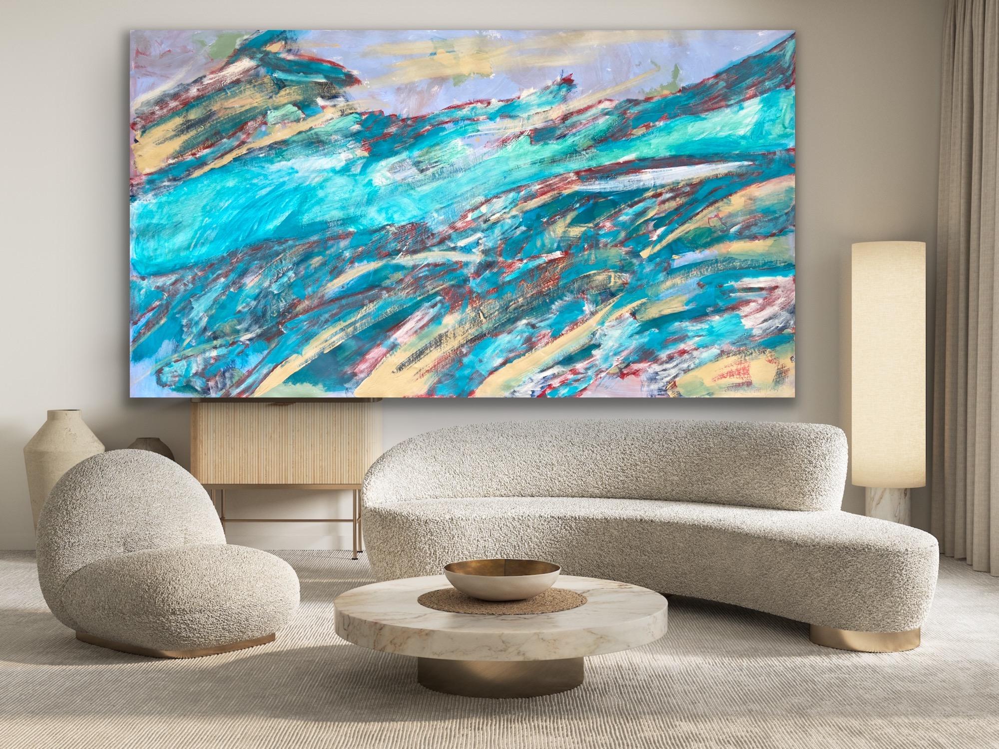 Katarina Joys Abstract Painting – Abstrakte Landschaft