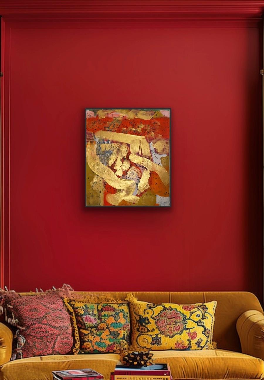 Happiness - Abstract Expressionist Painting by Katarina Joys