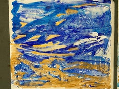 azul pintura abstracta paisaje mar Serendipity