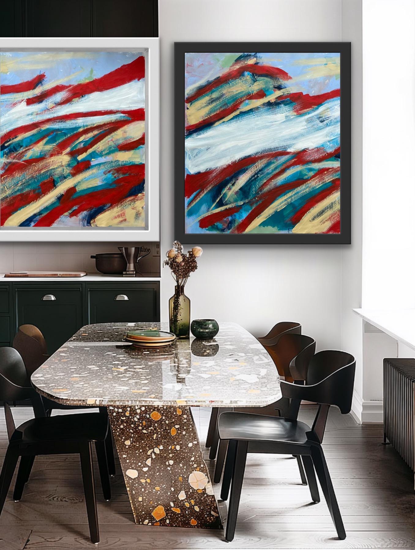 Katarina Joys Abstract Painting – Geboren, um wild zu sein