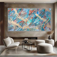 „Coastal Equilibrium“: Öl- und Acrylgemälde im Stil des Abstrakten Expressionismus