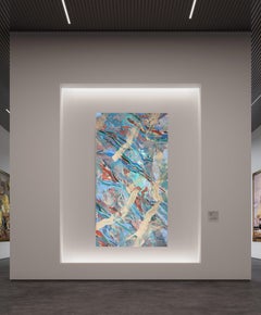 Équilibre côtier : peintures à l'huile et à l'acrylique d'inspiration expressionniste abstraite
