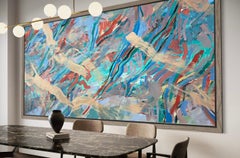 Coastal Equilibrium: Abstract Expressionist Oil and Acrylic Painting