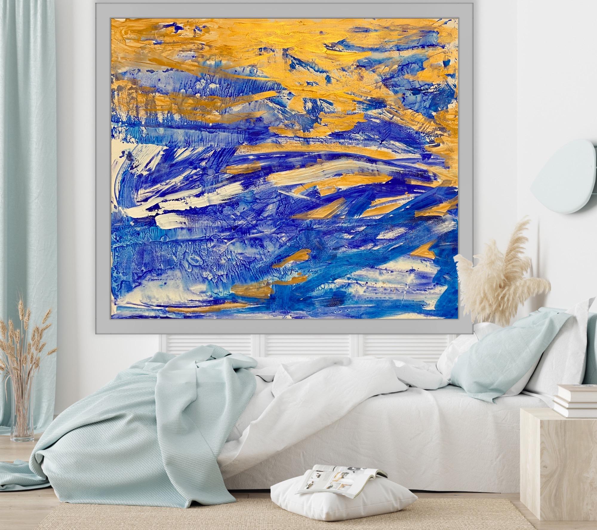 Dayspring Meereslandschaft (Abstrakter Expressionismus), Painting, von Katarina Joys