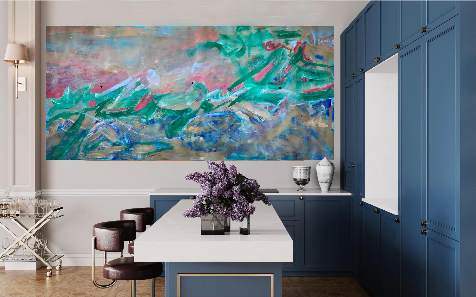 Katarina Joys Landscape Painting - Abstract landscape