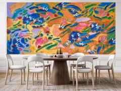 Gemälde im Stil des abstrakten Expressionismus, Acryl auf Leinwand, XXL-Format