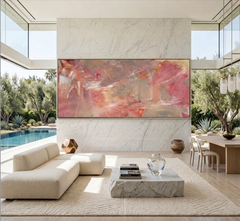 Ember Glow – Large Abstract Expressionist Oil & Acrylic Canvas Art