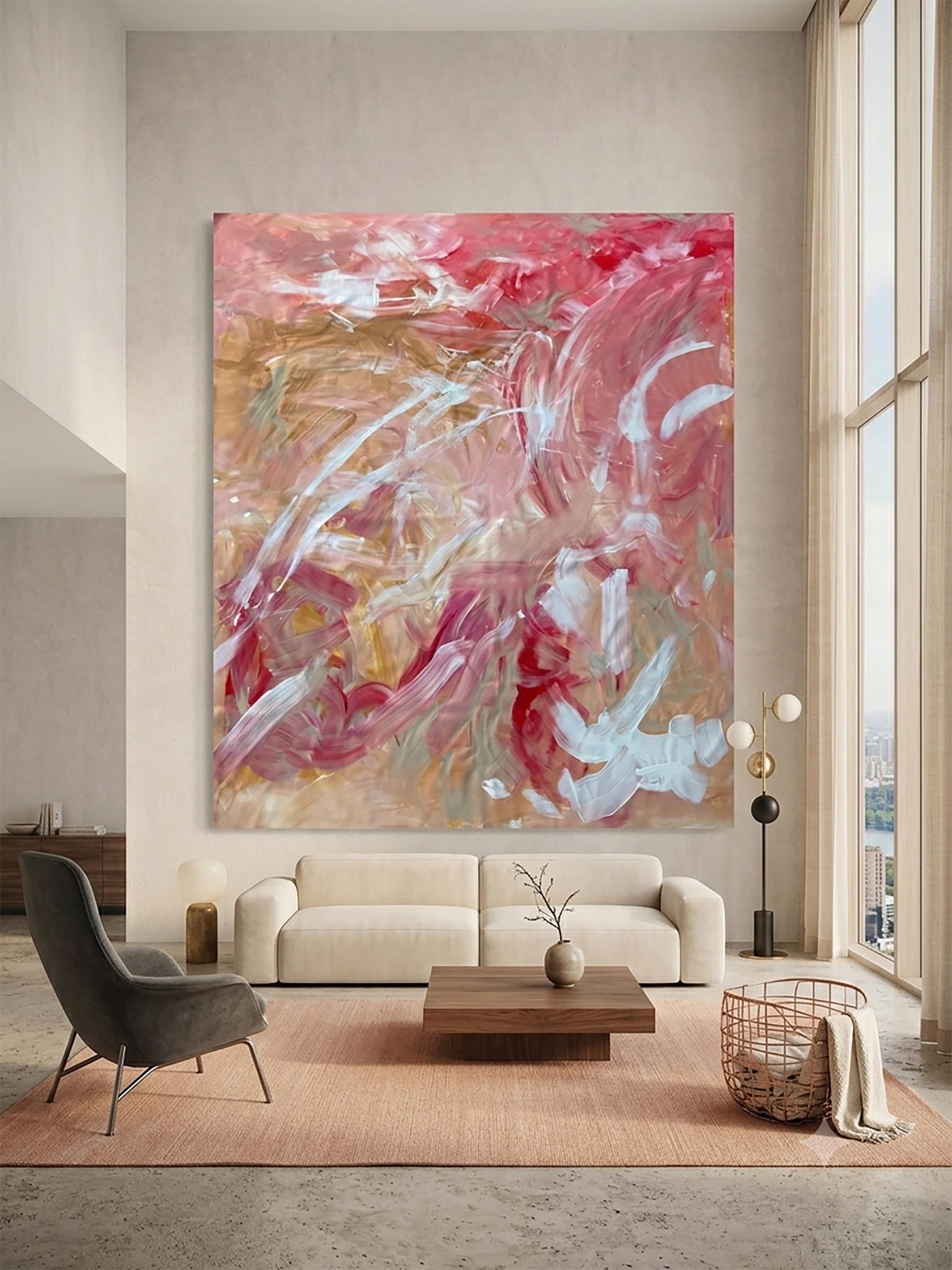 „Eternal“ – ein Gemälde im Stil des abstrakten Expressionismus, XXL, Öl und Acryl auf Leinwand