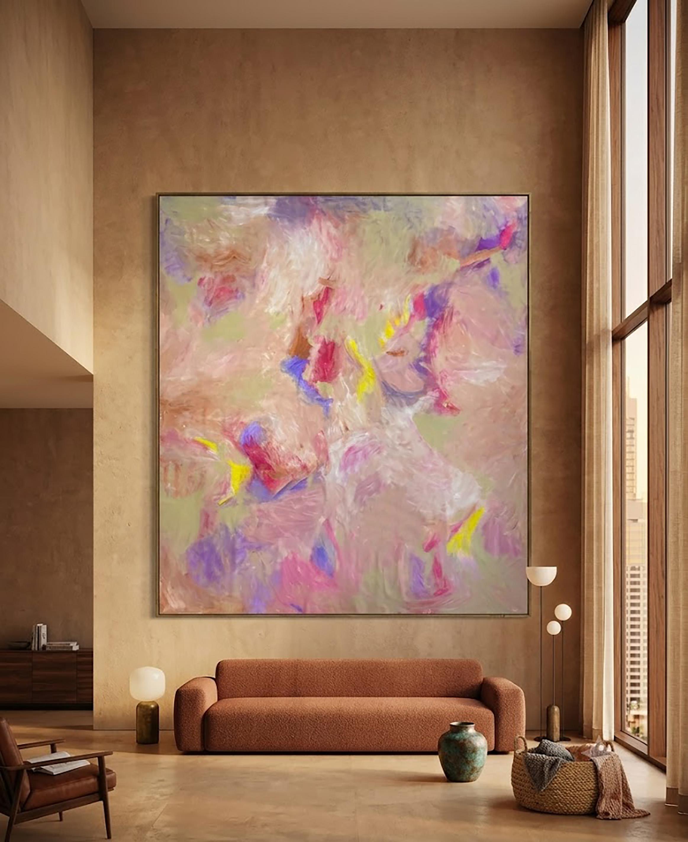 Eternity Abstract Expressionist Painting, XXL Oil & Acrylic on Canvas