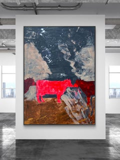 Eternity Abstract Expressionist Painting, XXL Oil & Acrylic on Canvas