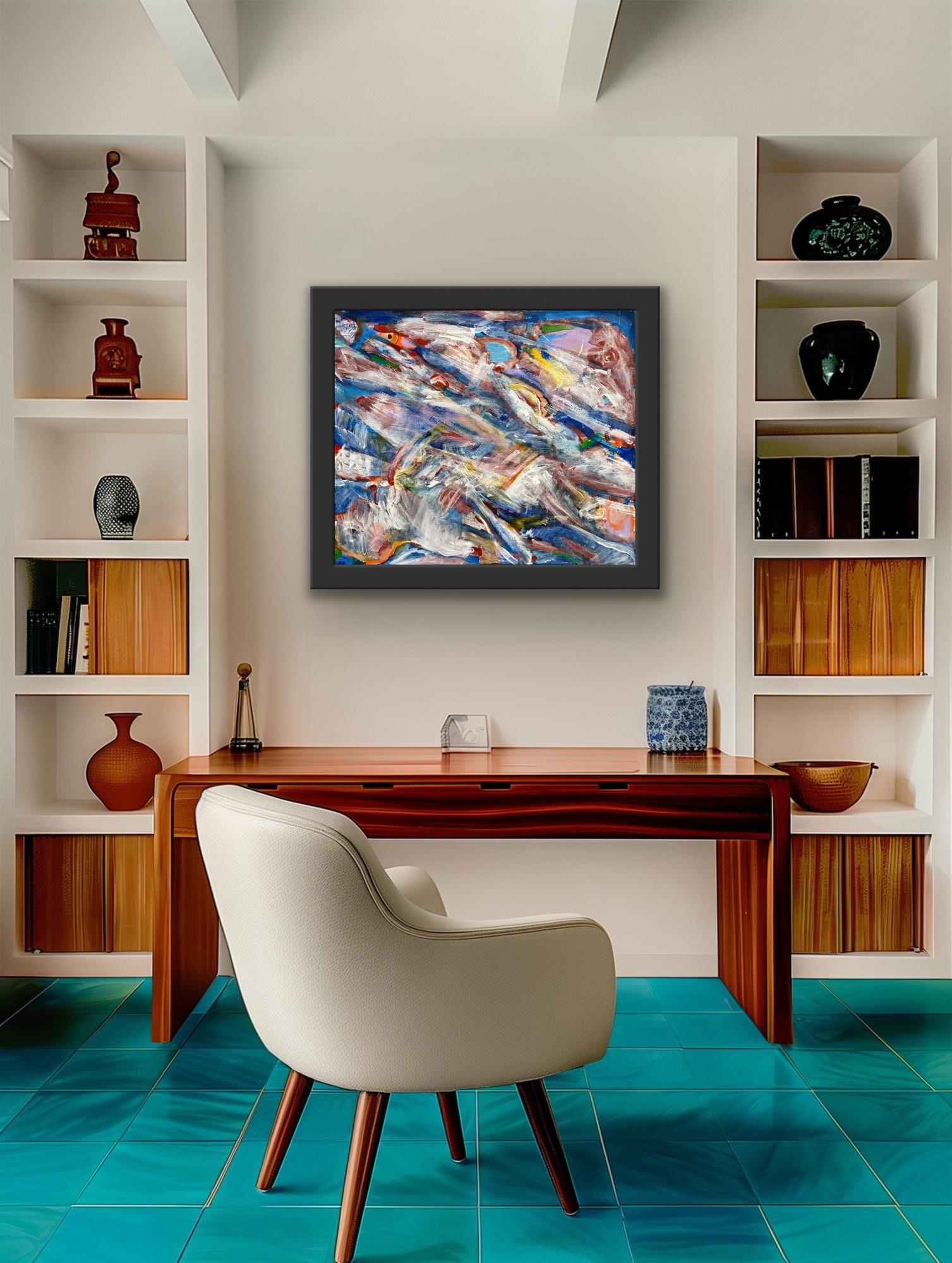 Wildlife - Abstract Expressionist Painting by Katarina Joys