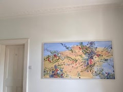 Large Scale Abstract Flowers Haiku Painting in Acrylic on Canvas