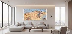 Large Scale Abstract Flowers Haiku Painting in Acrylic on Canvas
