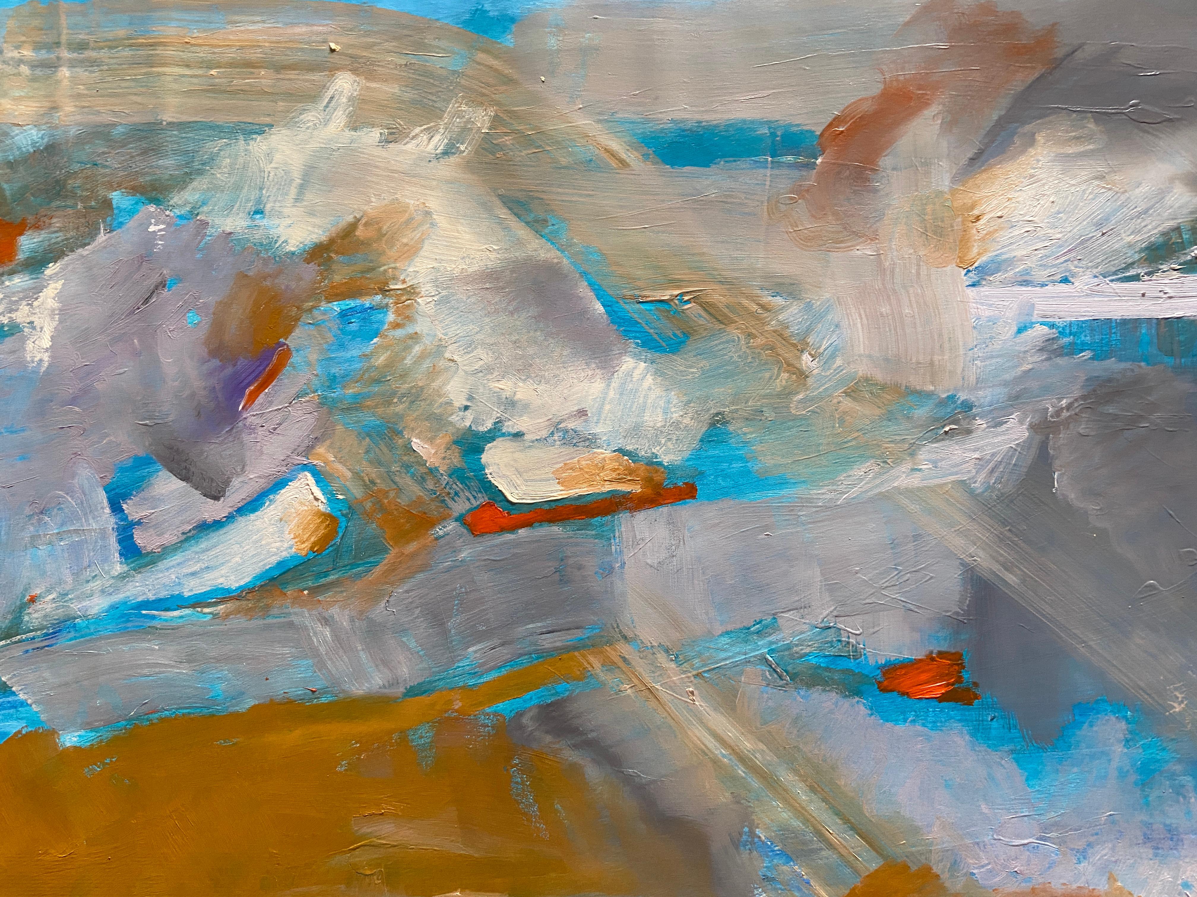 Over the rainbow, landscape, abstract art im Angebot 5