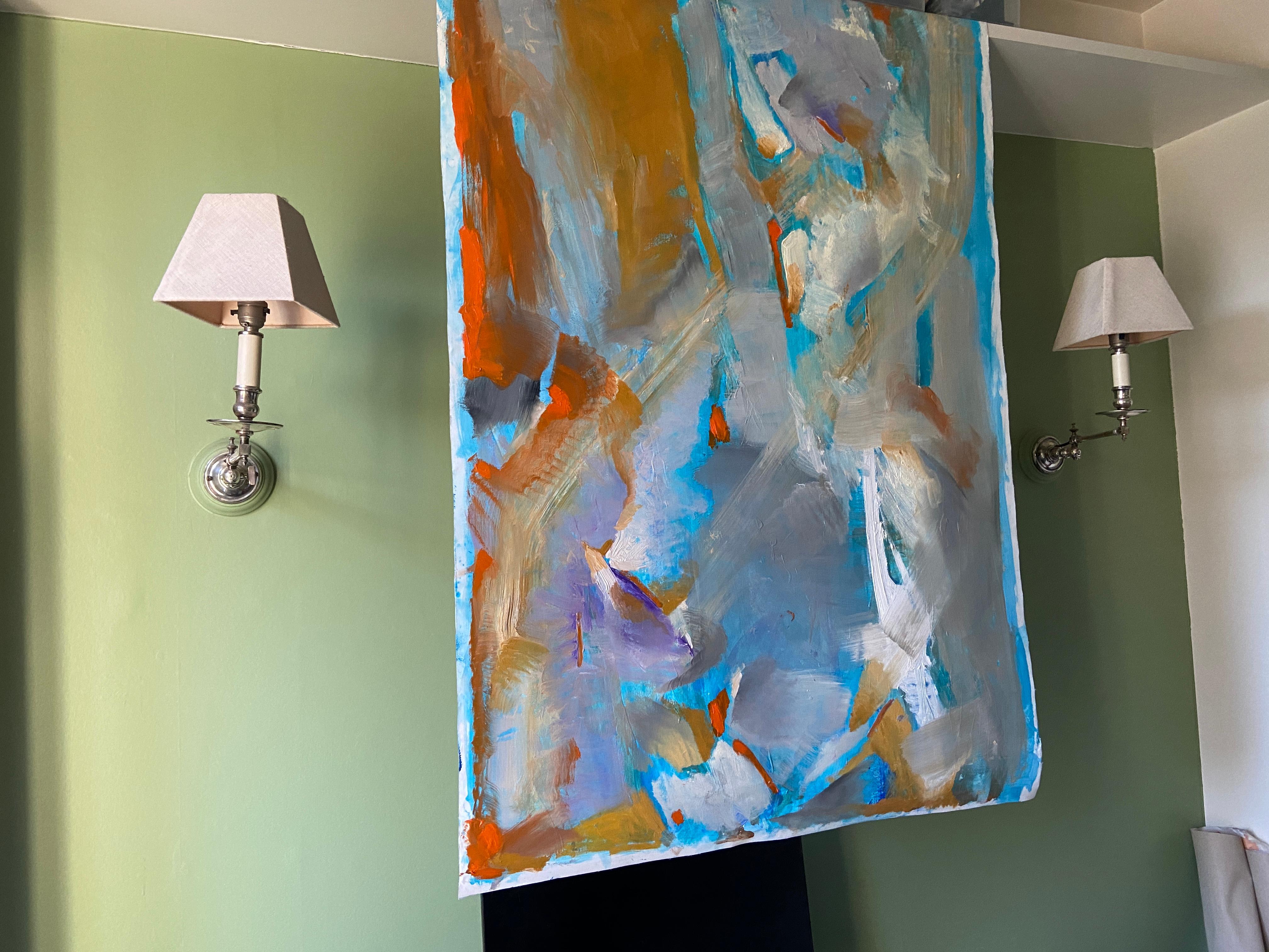 Over the rainbow, landscape, abstract art im Angebot 10