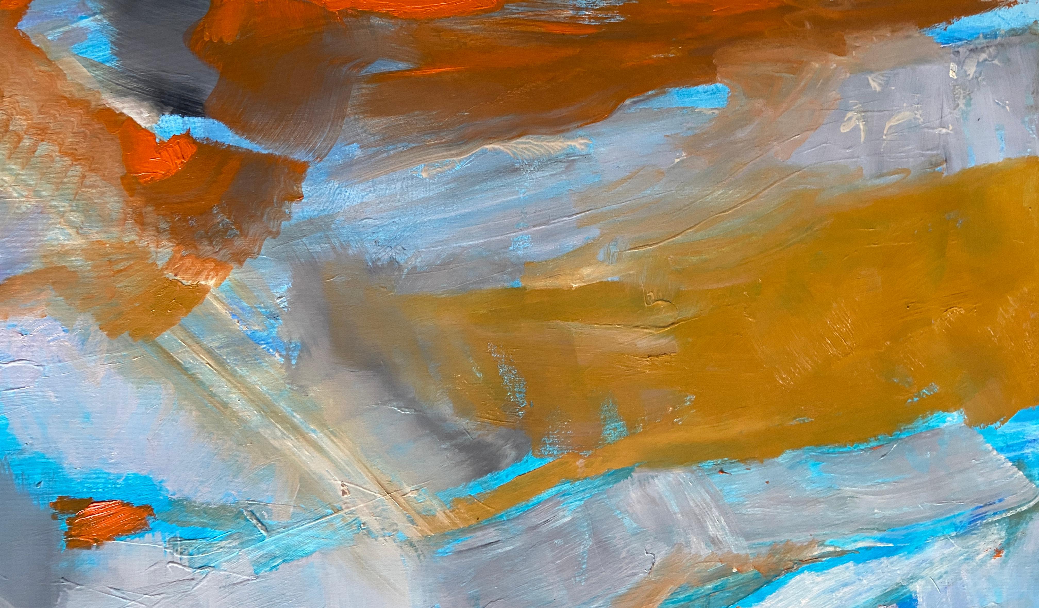 Over the rainbow, landscape, abstract art im Angebot 1