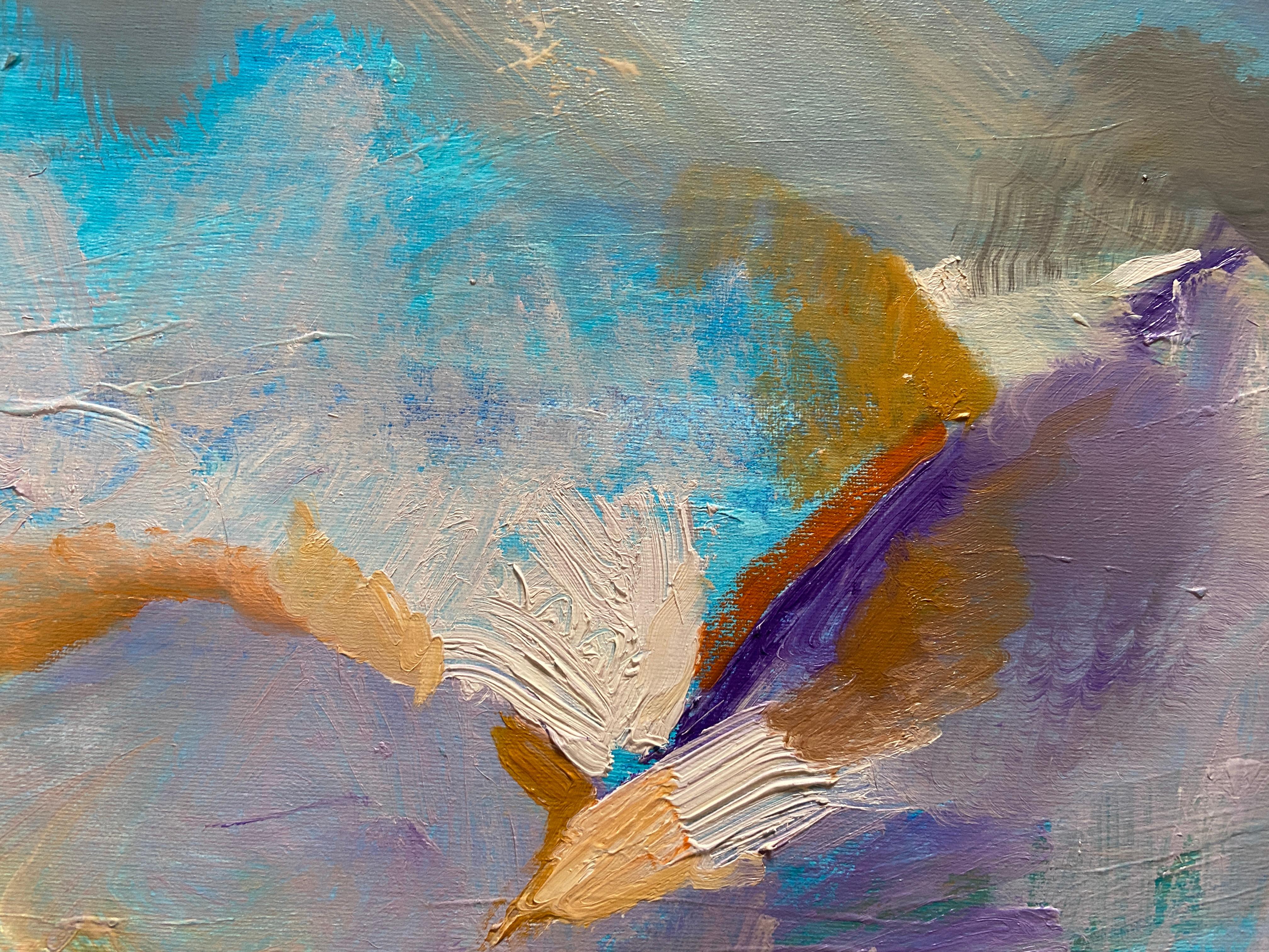 Over the rainbow, landscape, abstract art im Angebot 3