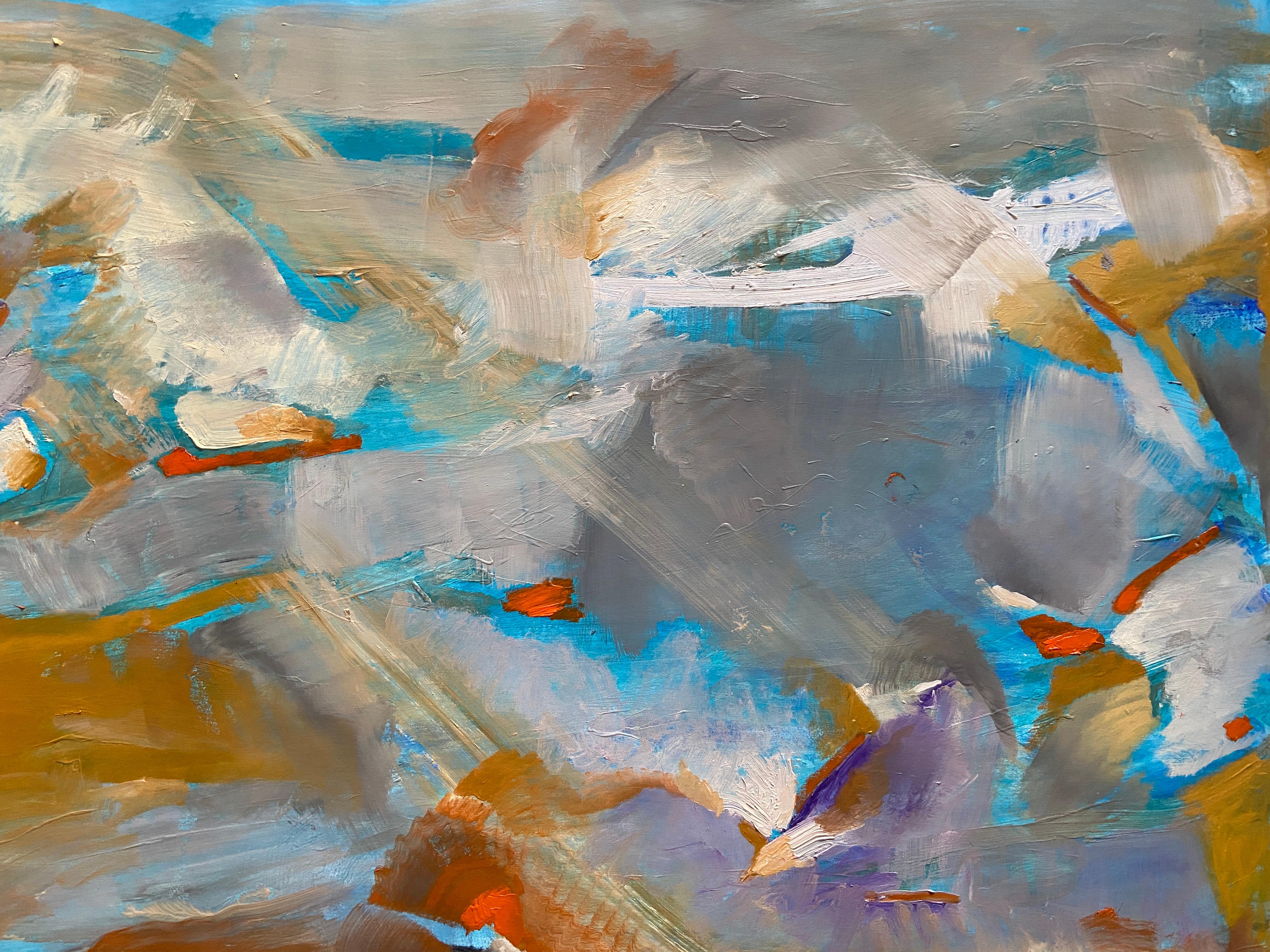 Over the rainbow, landscape, abstract art im Angebot 4