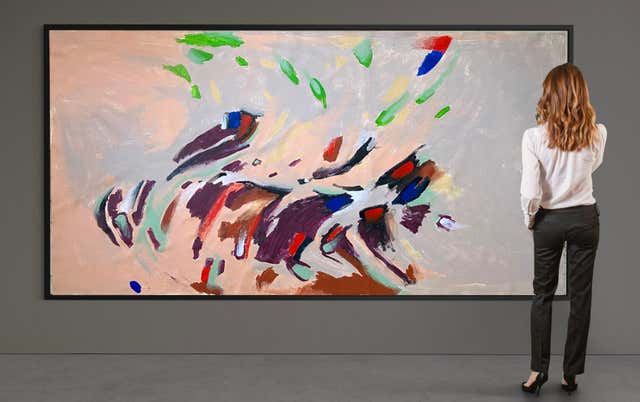 Neutral Color Abstracts Emmi Iida Granlund - Symbols I, abstract Nordic painting of neutral ...