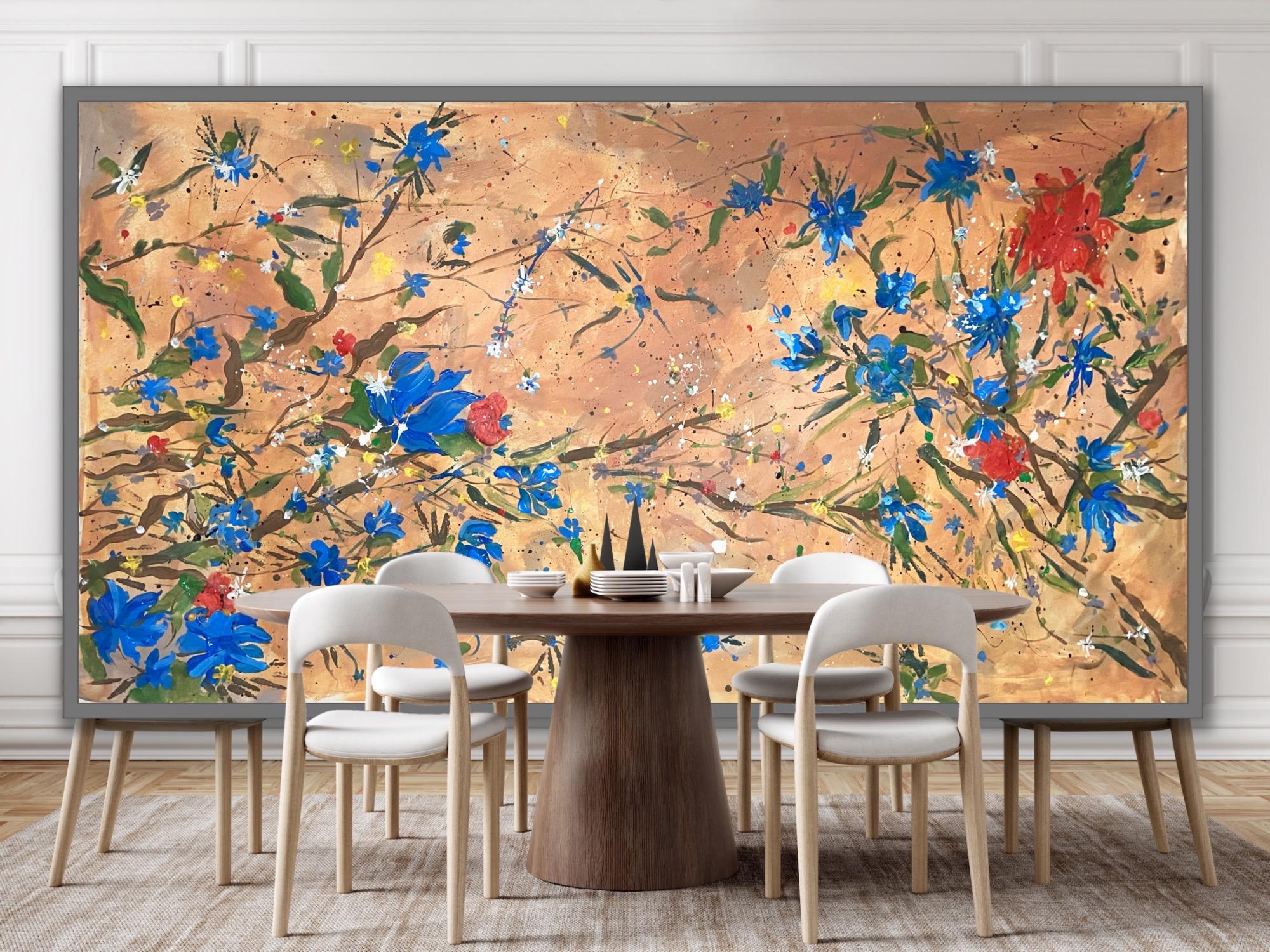 Flores haiku - Painting Expresionismo abstracto de Katarina Joys