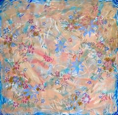 Flowers Haiku Still-Life Painting, Abstract Impressionist