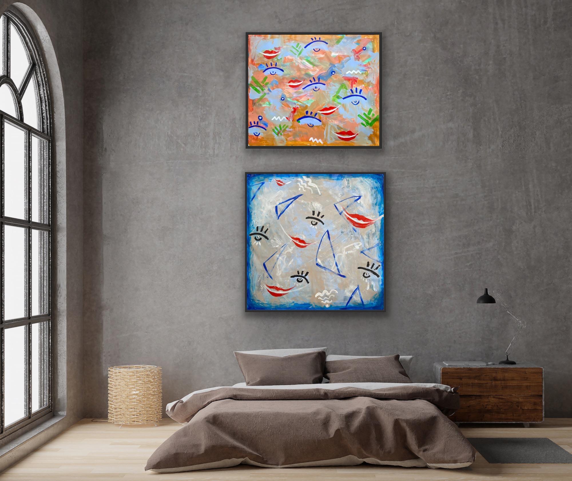 Harmonie Wasser (Abstrakter Expressionismus), Painting, von Katarina Joys