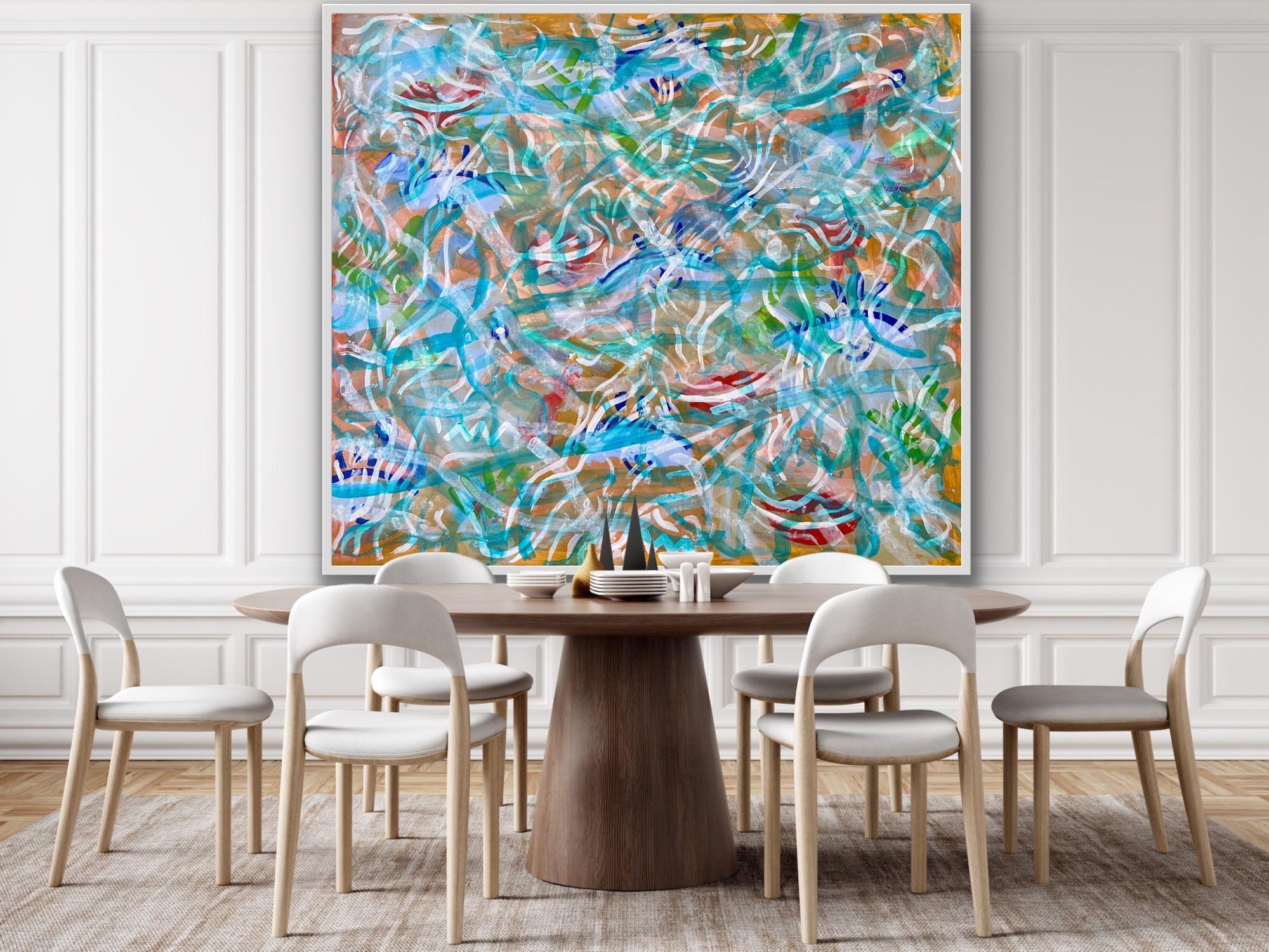 Katarina Joys Abstract Painting - Hidden figures