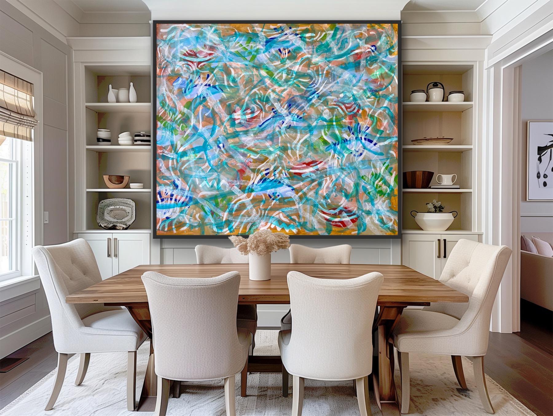 Abstract Painting de Katarina Joys - Figuras ocultas