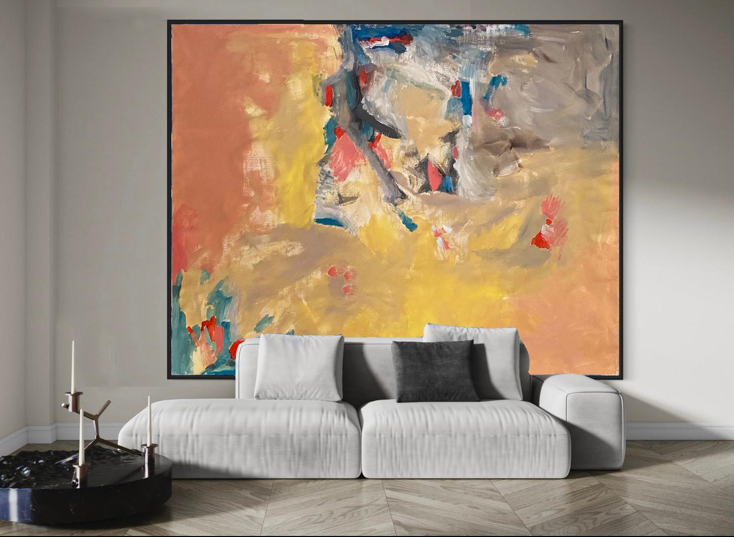 XXL, extragroßes Gemälde, großes Gemälde,
abstrakte Kunst, abstrakte Malerei auf Leinwand, Öl auf Leinwand, Acryl, gelb, rot, grau, Regenbogen, mehrfarbig, mehrfarbig.
Handsigniert,
Einzigartig
2024



Das Objekt befindet sich im Zentrum von London,