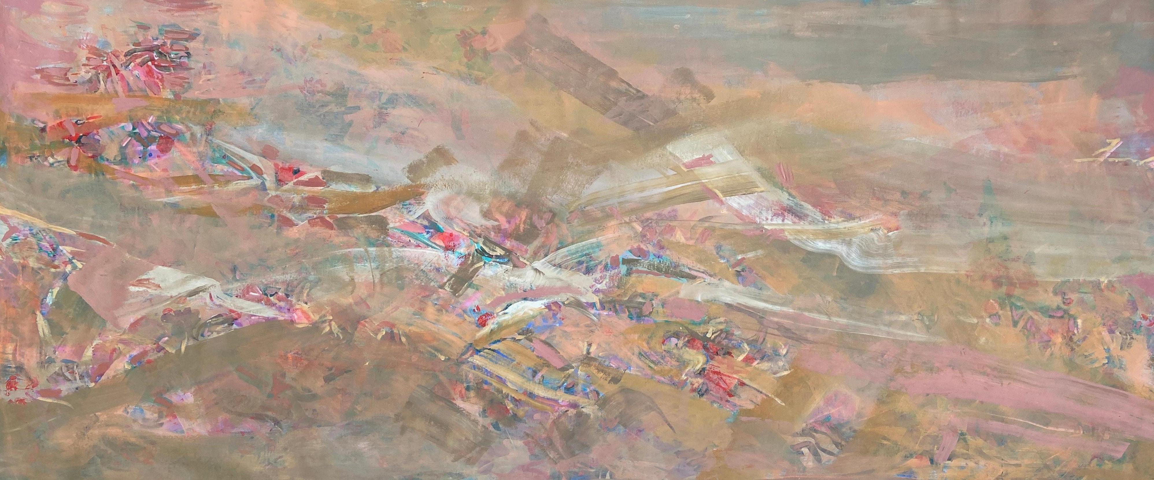 Kinko Abstract Expressionist Painting, Oil & Acrylic, 21st Century