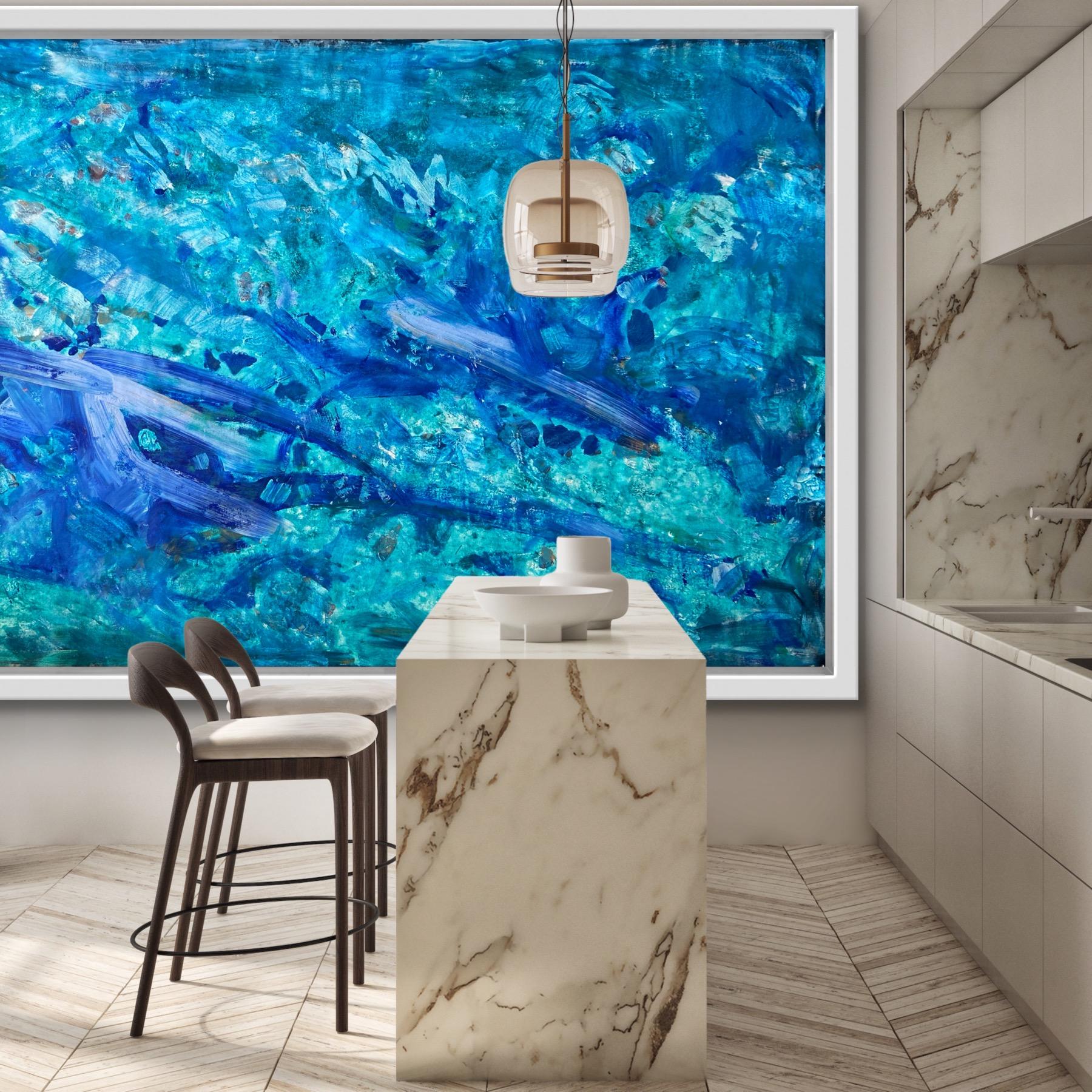 paisaje marino pintura abstracta en venta 1