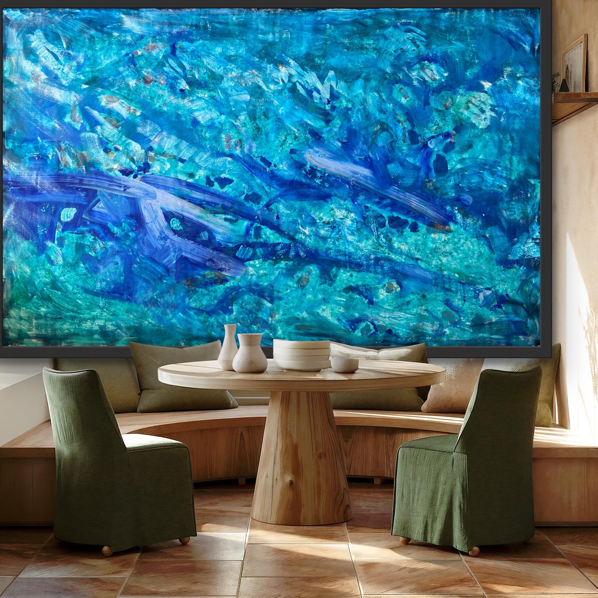 paisaje marino pintura abstracta en venta 3
