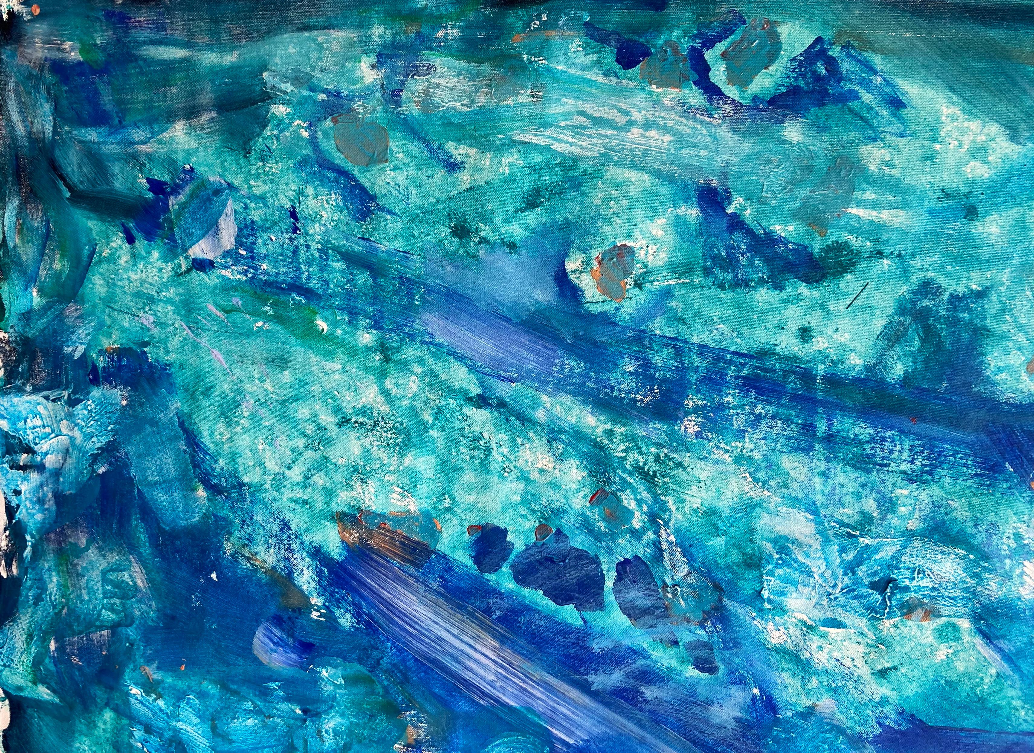 paisaje marino pintura abstracta en venta 5