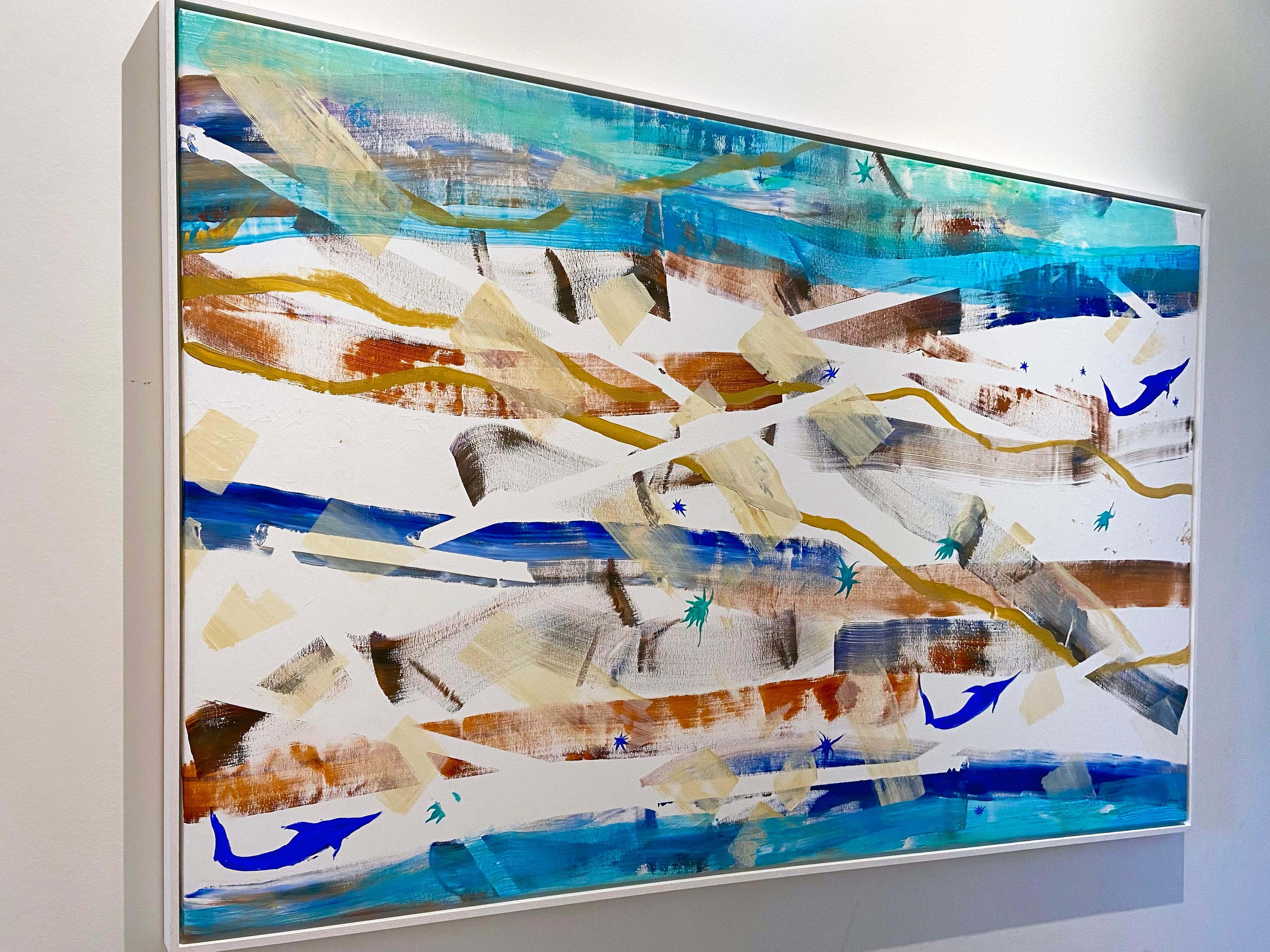 lovers, abstract painting For Sale 10