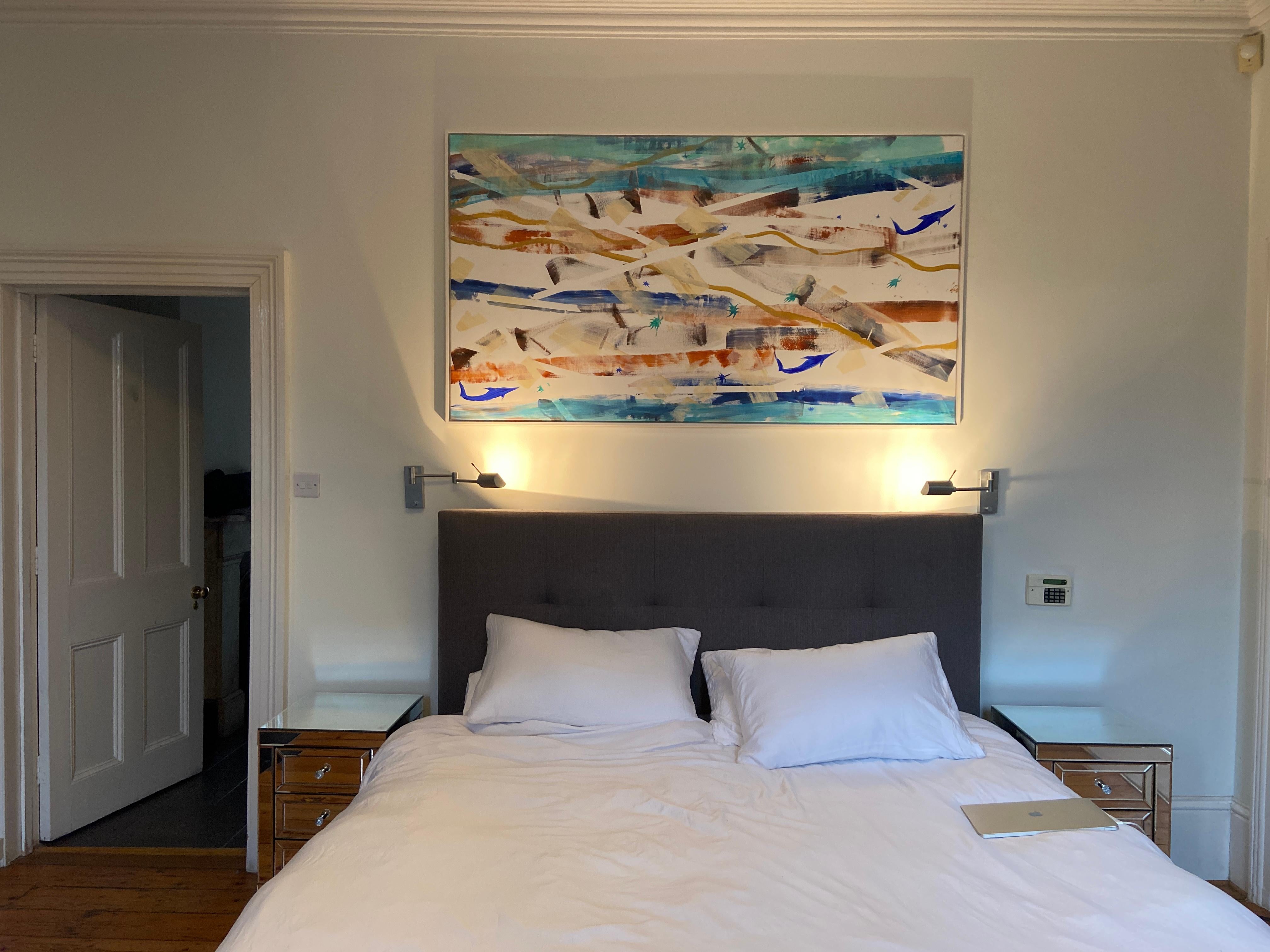 lovers, abstract painting For Sale 14