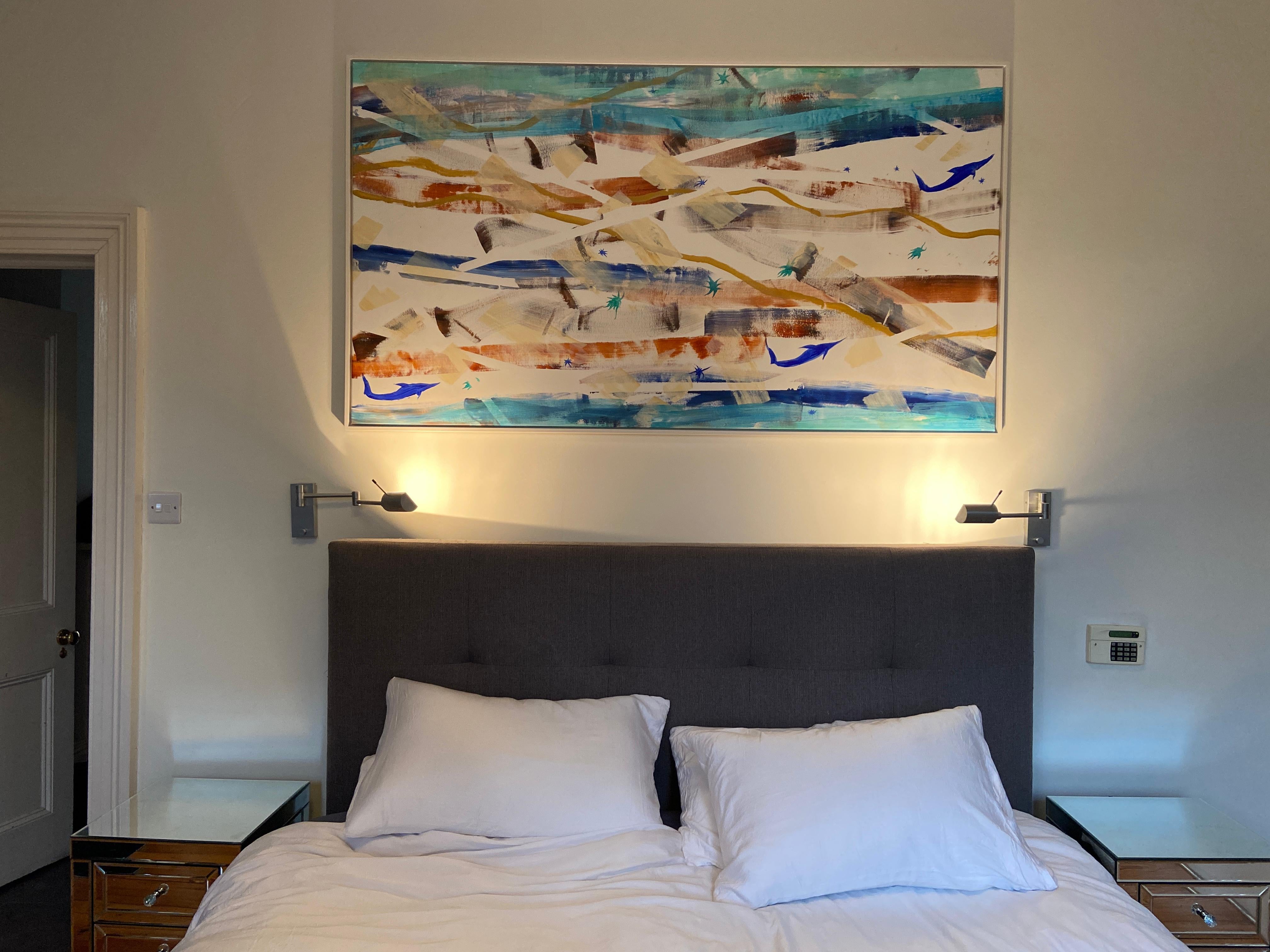 lovers, abstract painting For Sale 15