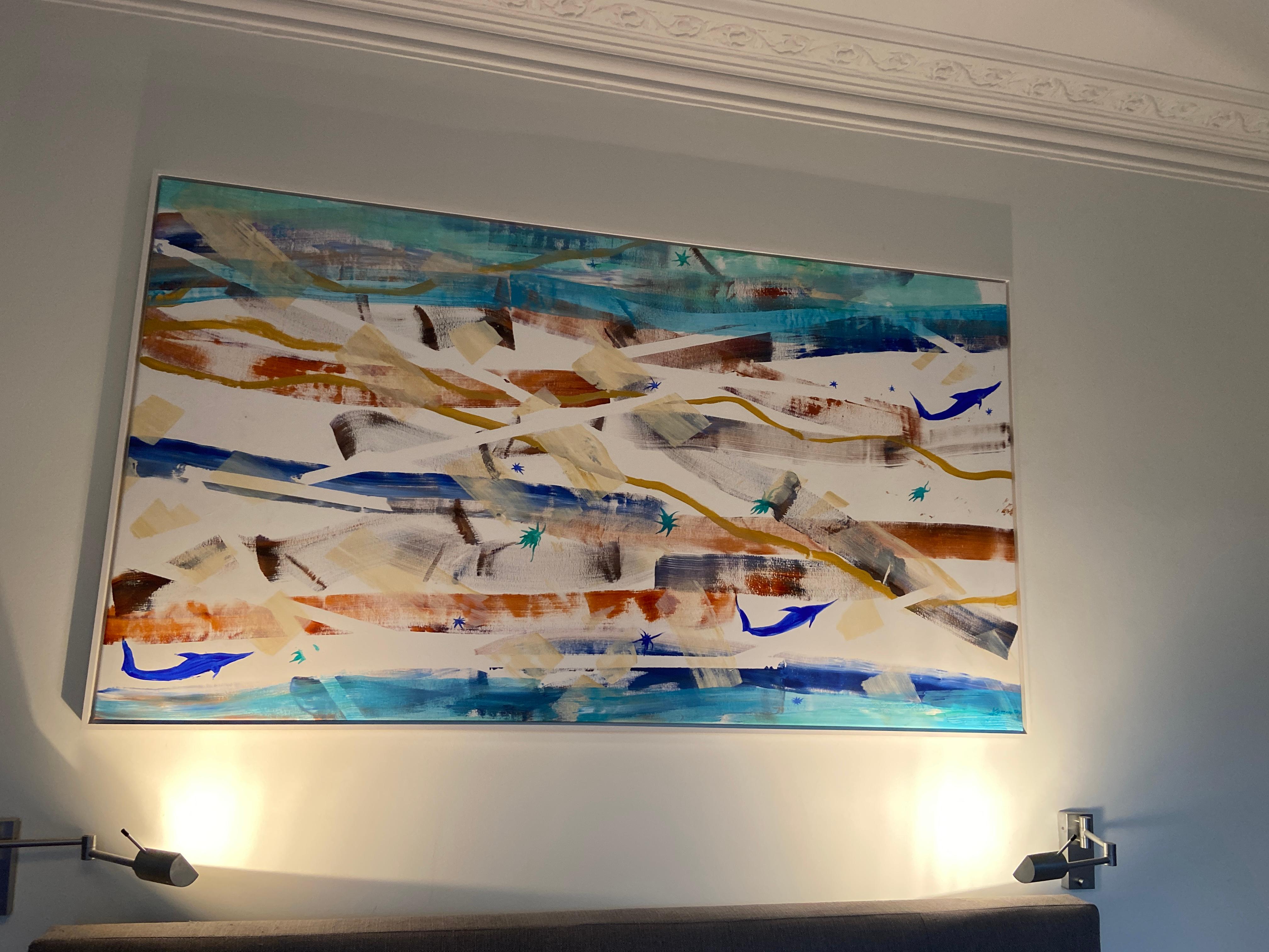 lovers, abstract painting For Sale 16