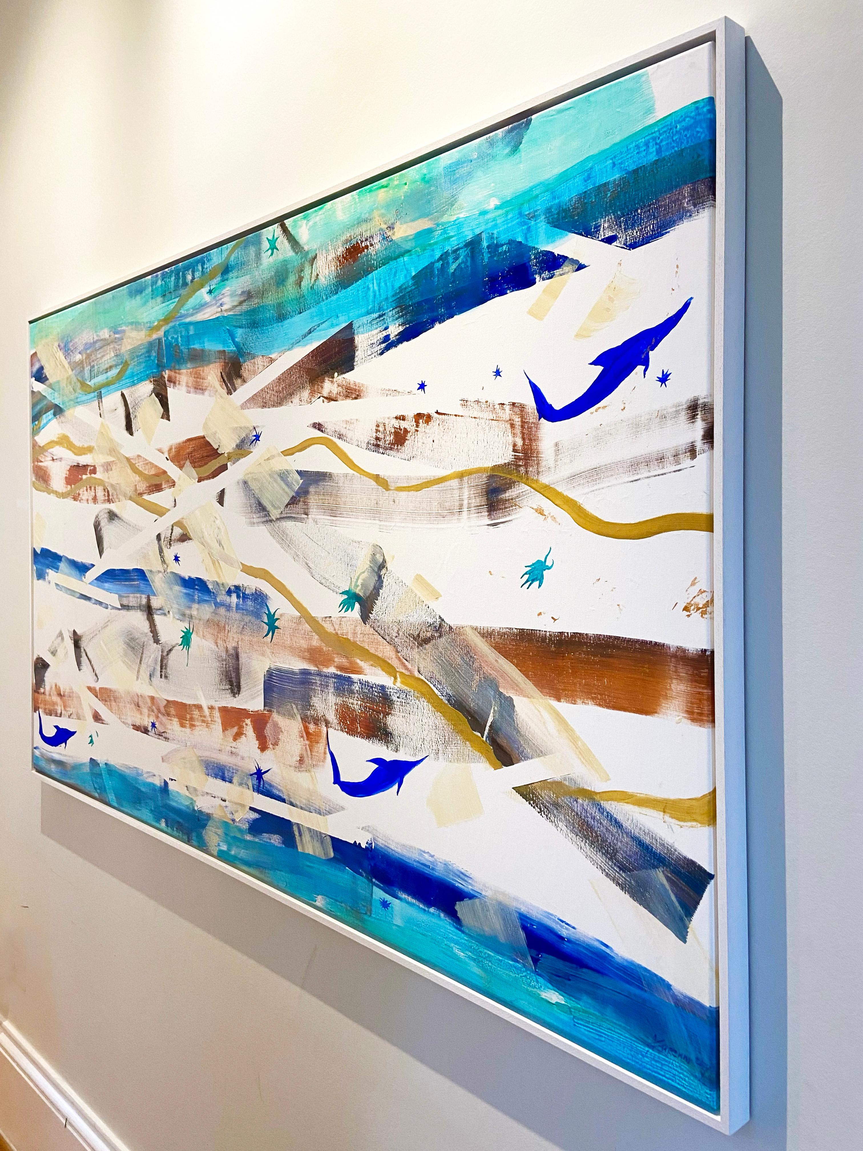 lovers, abstract painting For Sale 4