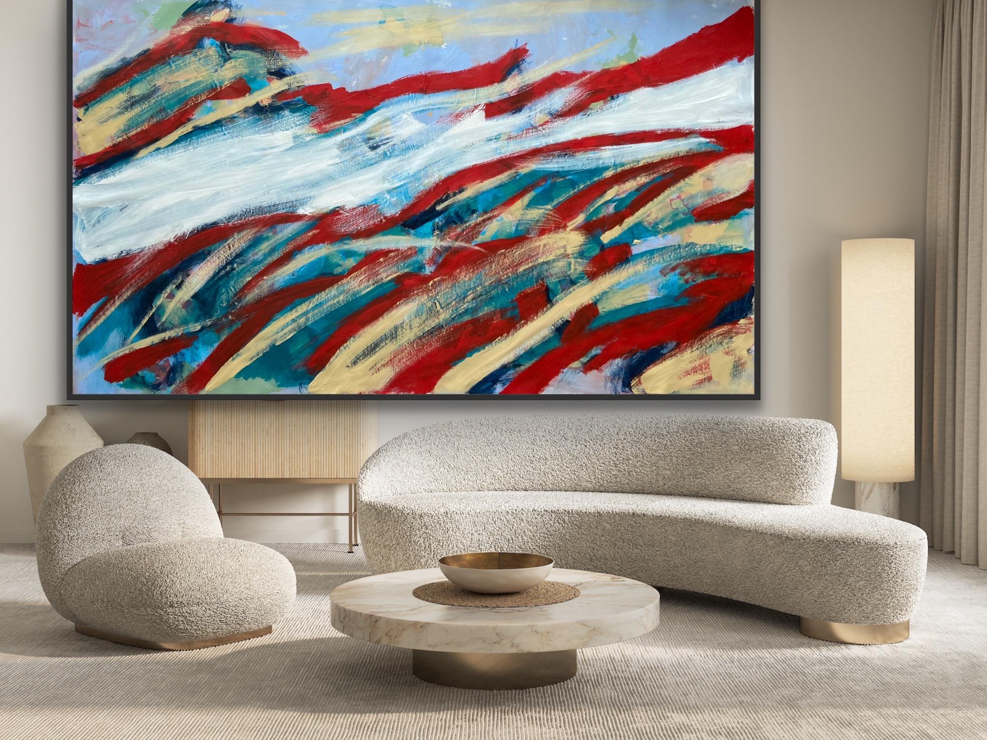 Landscape Painting de Katarina Joys - Cuerdas rojas de la suerte buena suerte