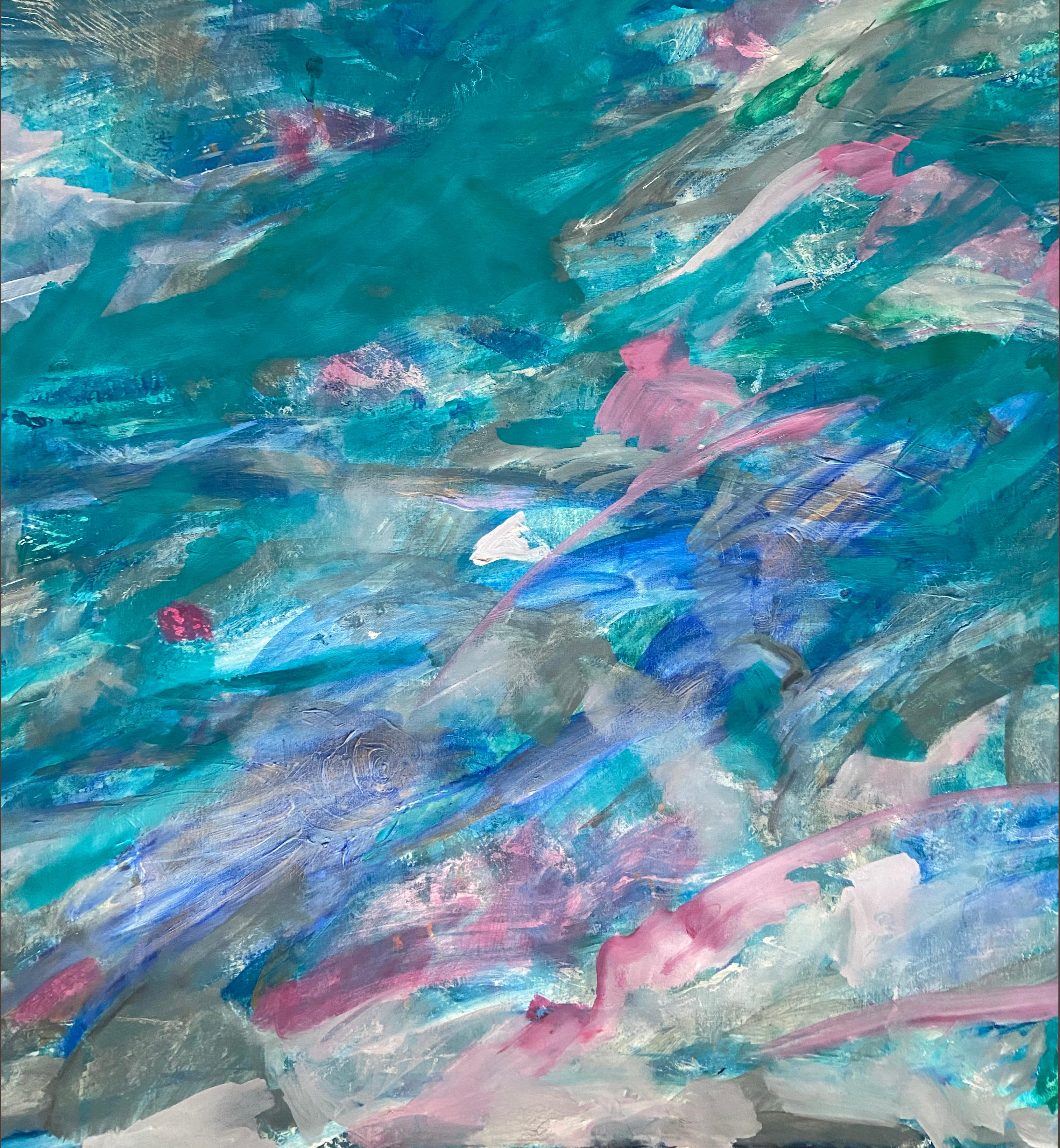 Abstract expressionism, painting on canvas, Myriad passion im Angebot 5