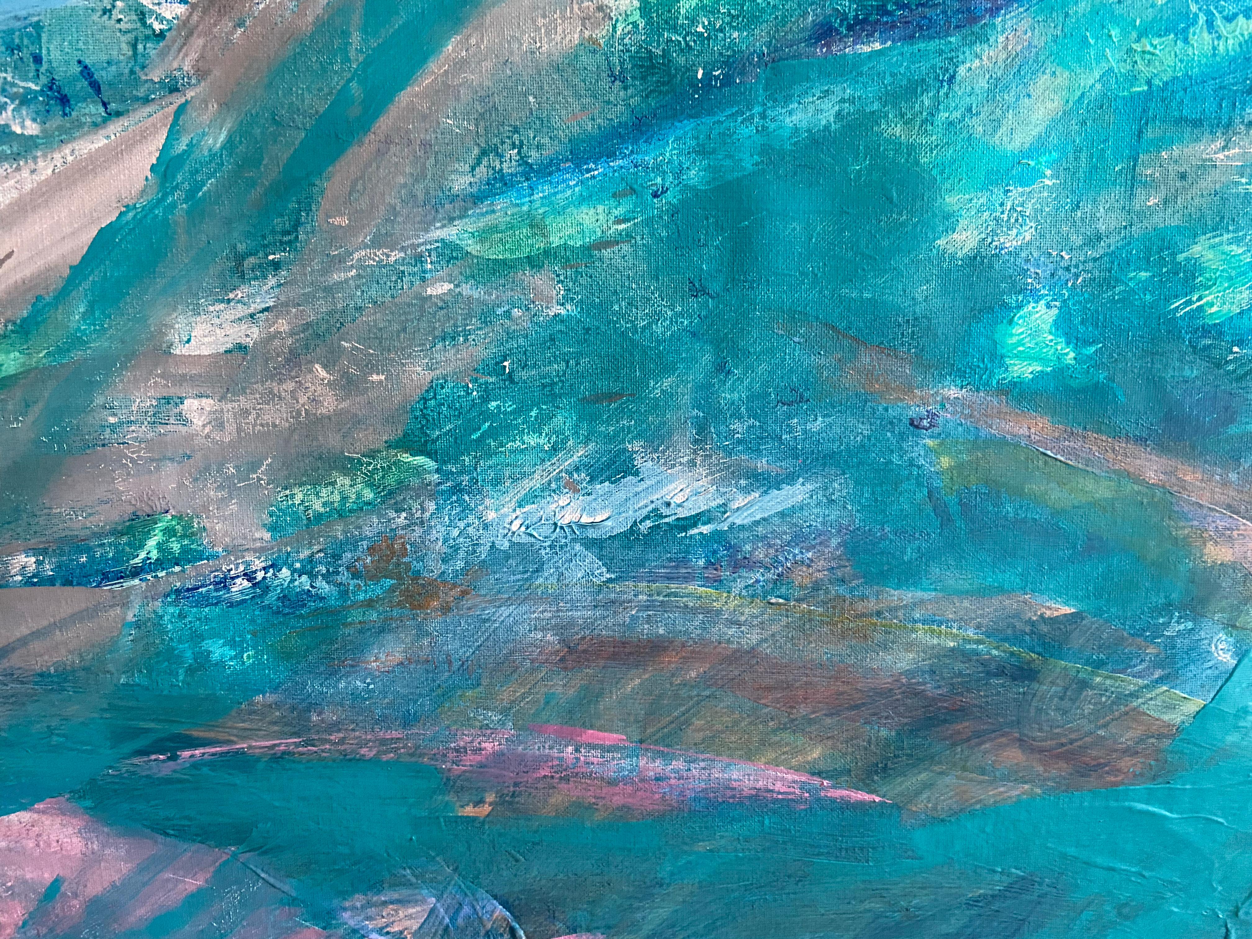 Abstract expressionism, painting on canvas, Myriad passion im Angebot 7