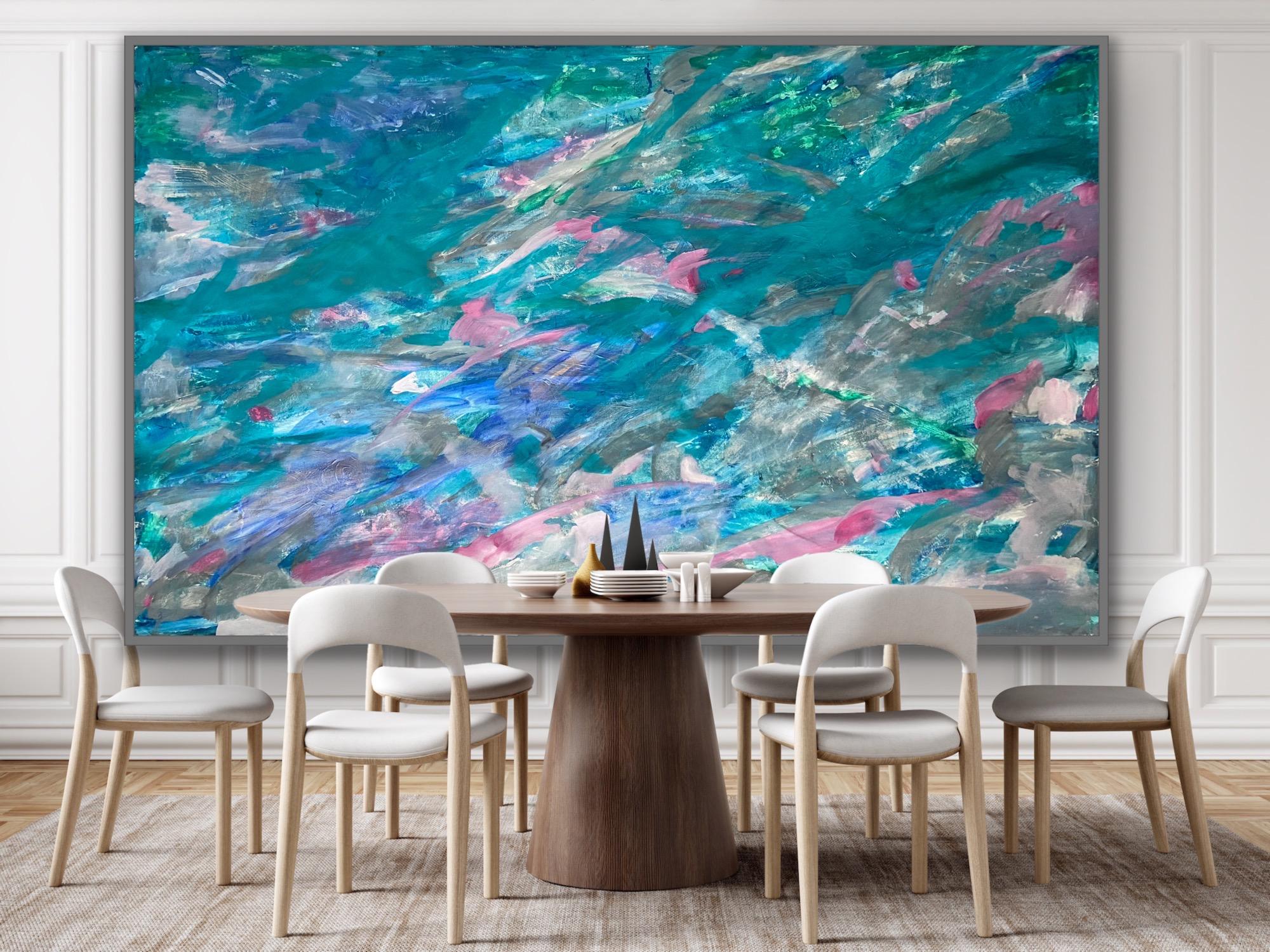 Abstract expressionism, painting on canvas, Myriad passion im Angebot 2