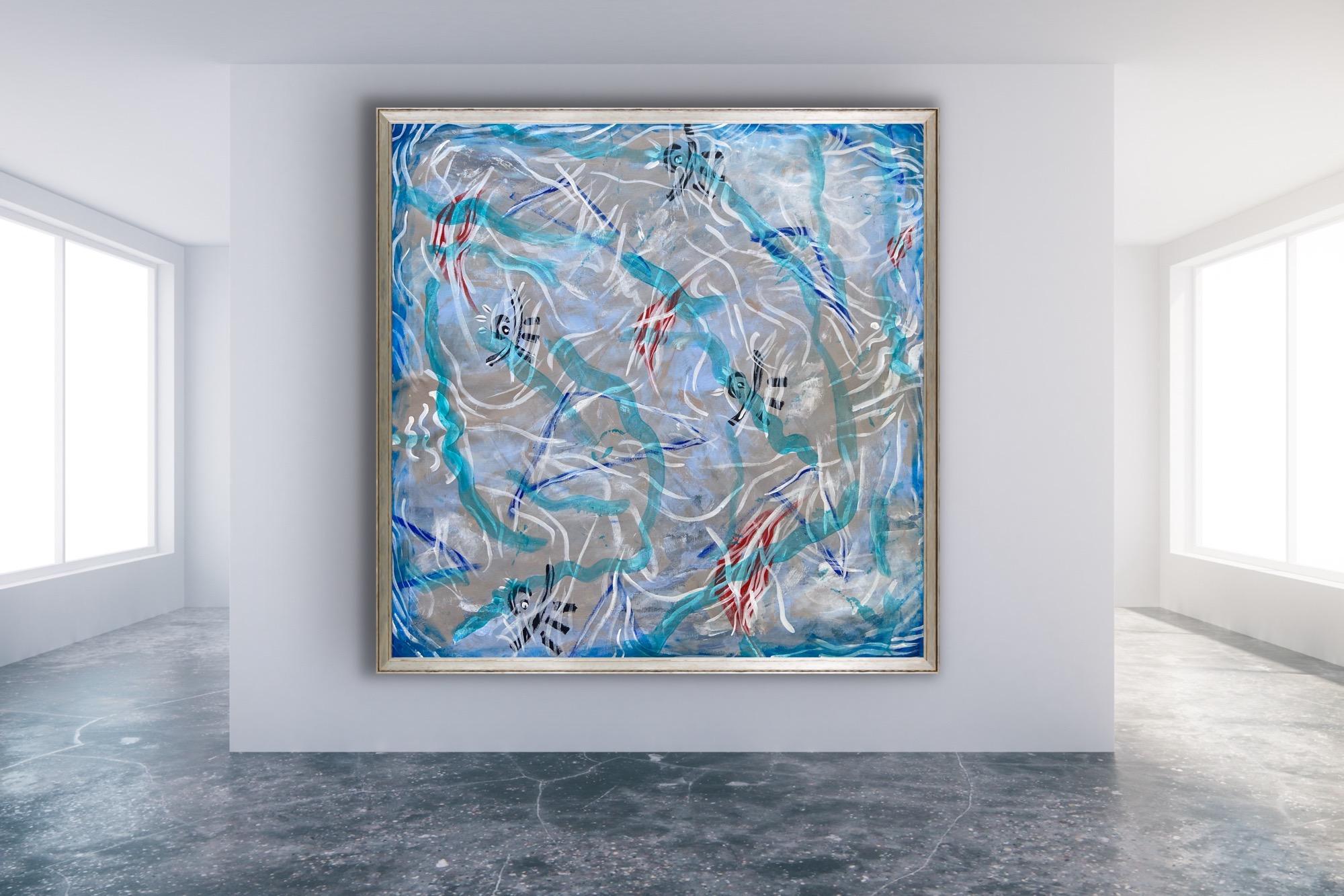 Pleasure map - Painting by Katarina Joys