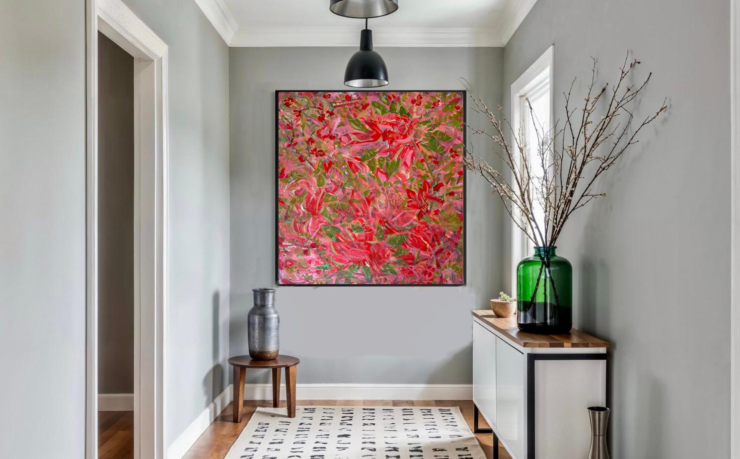 Katarina Joys Still-Life Painting - Red flowers Passion