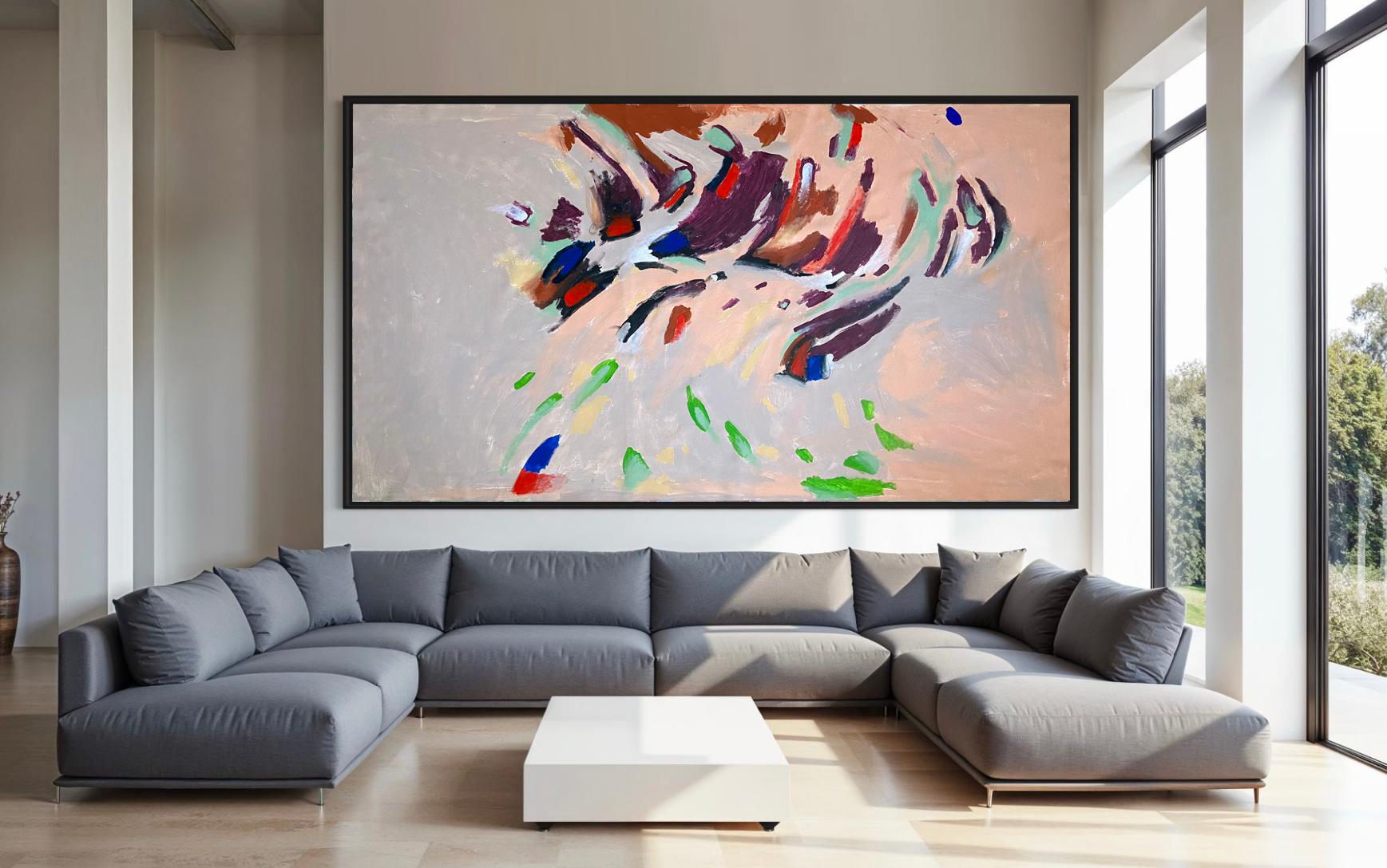 Kinetic Awakening, abstract painting, landscape