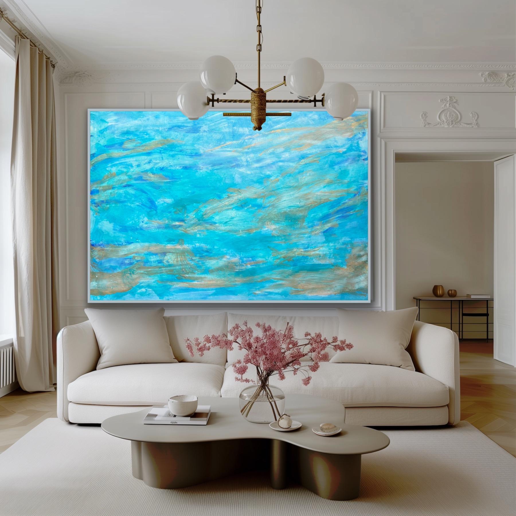 Smaragd Tiefe – Painting von Katarina Joys