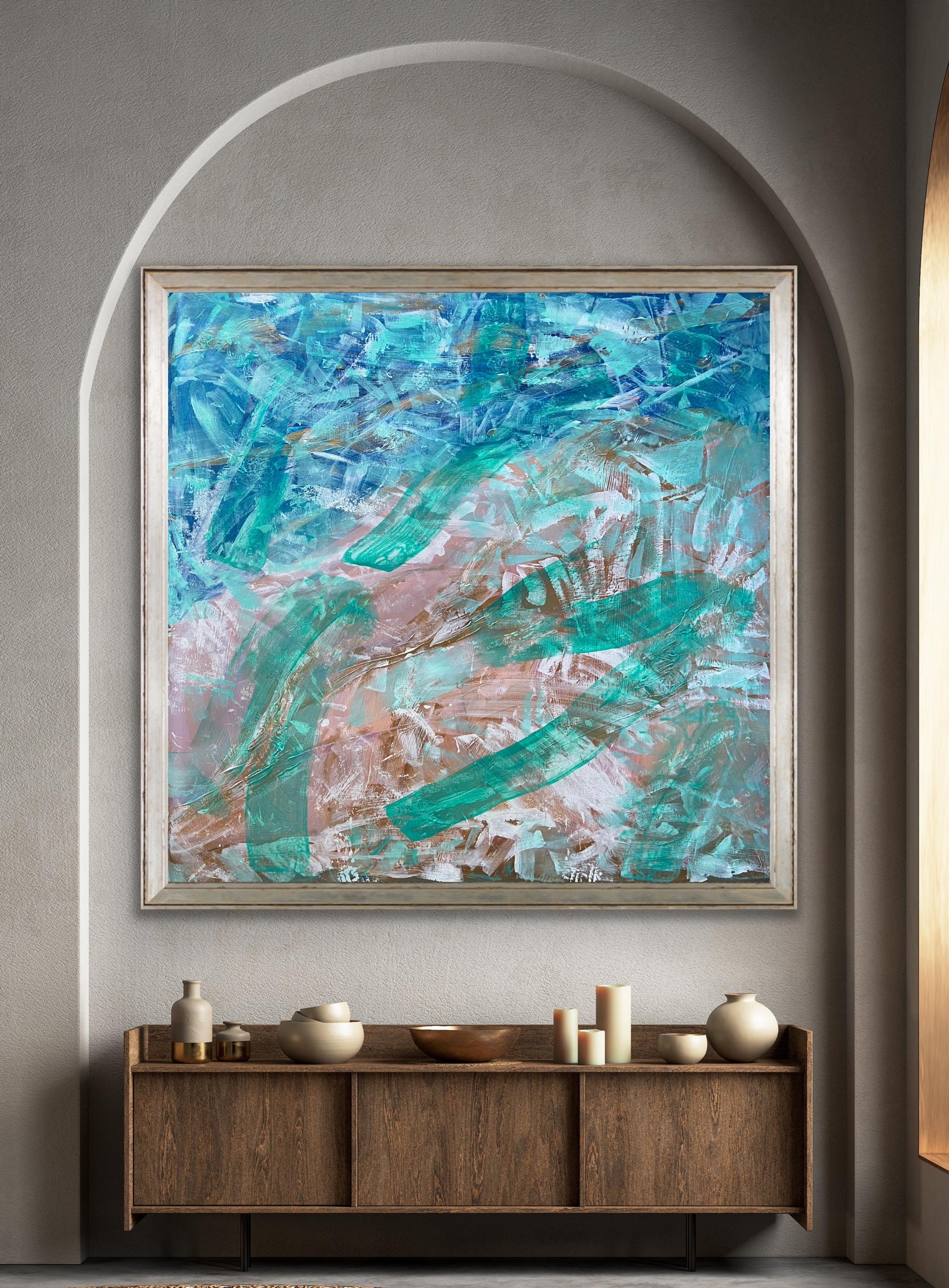 water flowers, abstract expressionism art im Angebot 4